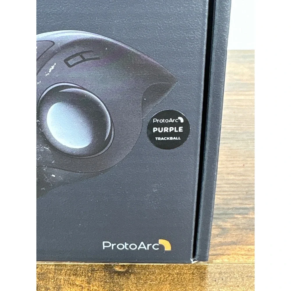ProtoArc EM01 NL Ergonomic Wireless Trackball Mouse Purple Ball‎ Bluetooth 2.4G